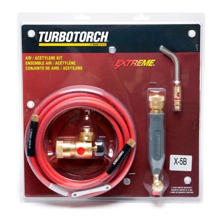 Esab Welding & Cutting TurboTorchÂ Extreme Â Standard Torch Kits, X-5B Kit, Air Acetylene, 12' Hose, G4 Handle 0386-0338